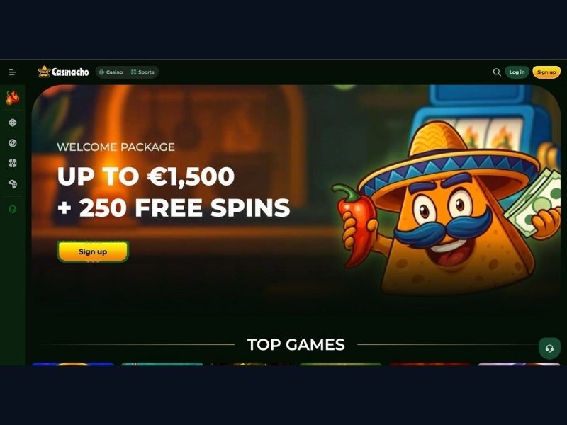 Casinacho Casino (Nacho Casino) para jugadores españoles: bono de bienvenida hasta 1500 €, cashback semanal y panorámica completa de la plataforma